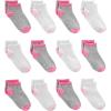 imageSimple Joys by Carters Unisex Toddlers and Babies Crew Socks 12 PairsPinkGreyWhite