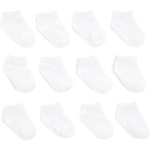 imageSimple Joys by Carters Unisex Toddlers and Babies Crew Socks 12 PairsWhite Crew