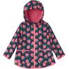 imageSimple Joys by Carters Baby Girls Rain Jacket Raincoat WaterResistant Hooded Rain Slicker for 2T8 yearsNavy Strawberry