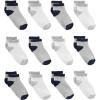 imageSimple Joys by Carters babyboys 12pack Neutral Sock LowGreyNavyWhite