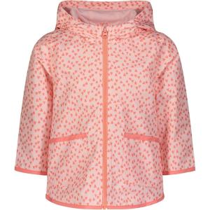 imageSimple Joys by Carters Baby Girls Rain Jacket Raincoat WaterResistant Hooded Rain SlickerPink Hearts