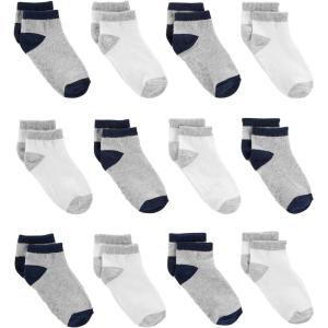 imageSimple Joys by Carters babyboys 12pack Neutral Sock LowGreyNavyWhite