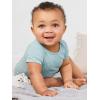 imageSimple Joys by Carters BabyGirls 6Pack ShortSleeve BodysuitAnimalRainbowStripeText Print