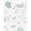 imageSimple Joys by Carters BabyGirls 6Pack ShortSleeve BodysuitAnimalRainbowStripeText Print