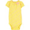 imageSimple Joys by Carters BabyGirls 6Pack ShortSleeve BodysuitPinkYellow