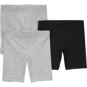 imageSimple Joys by Carters babygirls Bike ShortsGreyBlack
