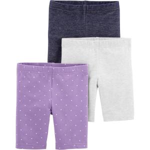 imageSimple Joys by Carters babygirls Bike ShortsPurpleDenimGrey